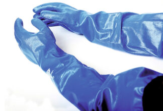 Hanskar með ermum ófóðraðir bláir Strongwear